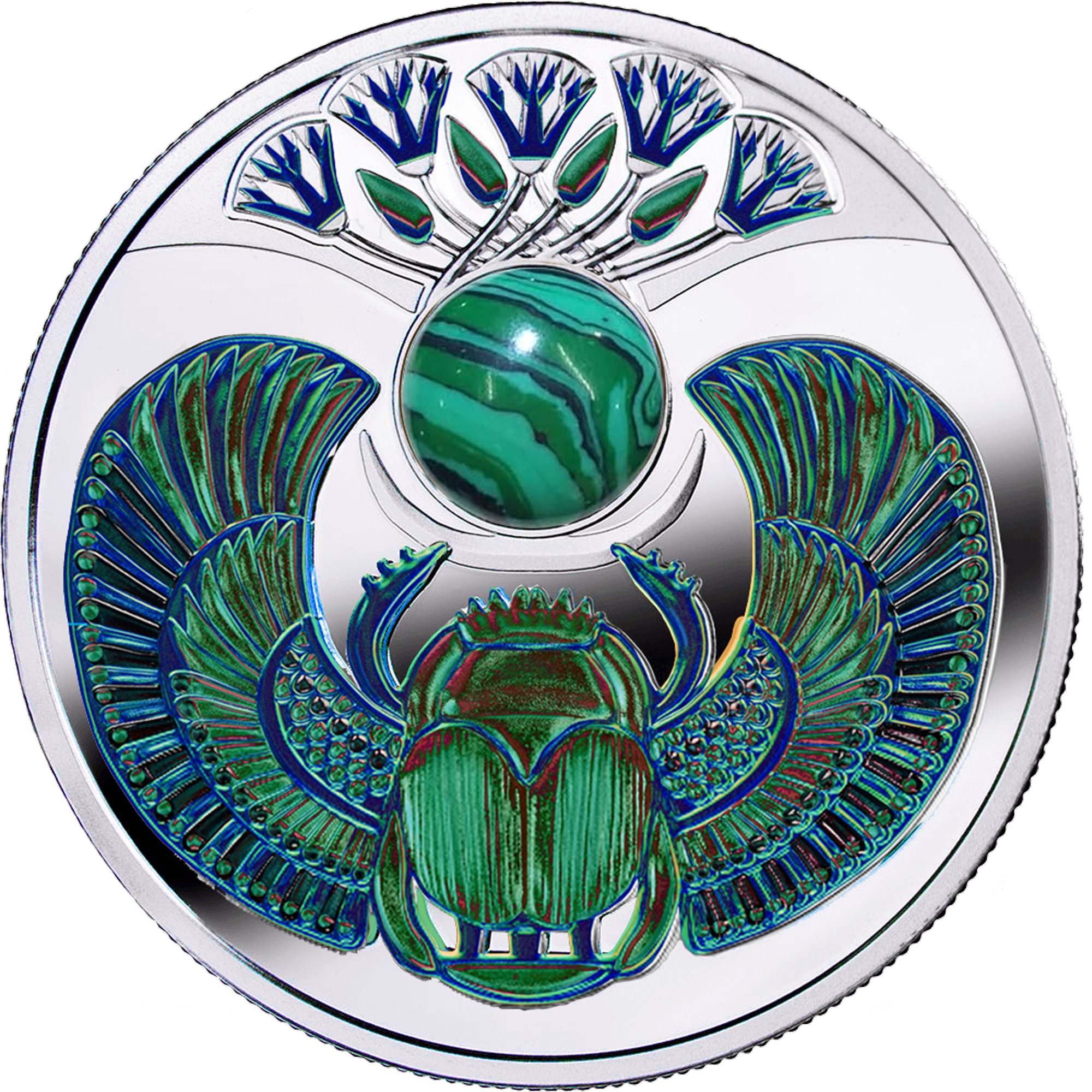 Niue - 2024 - 1 Dollar - Malachite Scarab Egypt