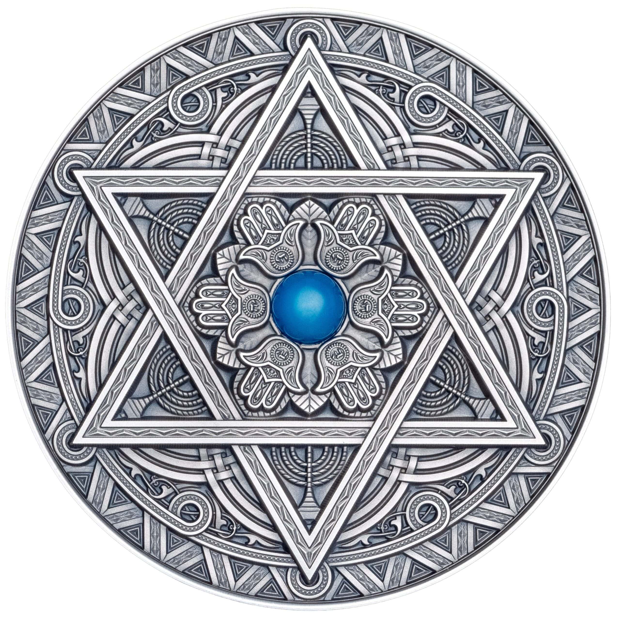 Fiji - 2024 - 10 Dollars - Mandala Art Jewish Mandala
