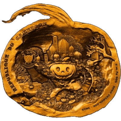 Cameroon - 2025 - 2000 Francs - Bewitched Pumpkin Halloween 2oz silver