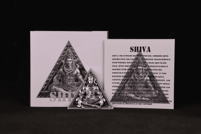 Cameroon - 2025 - 3000 Francs - Shiva God Triangle ANTIQUED coin 3oz silver