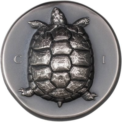 Cook Islands - 2020 - 25 Dollars - Tortoise Numismatic Icons 5oz silver edition (MS70 NGC graded)