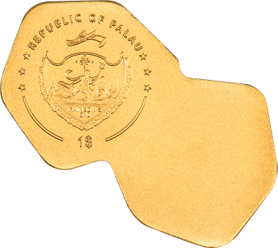 Palau - 2024 - 1 Dollar - Dice SMALL GOLD