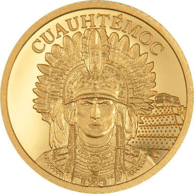 Cook Islands - 2025 - 5 Dollars - Aztec Empire Legends Small Gold