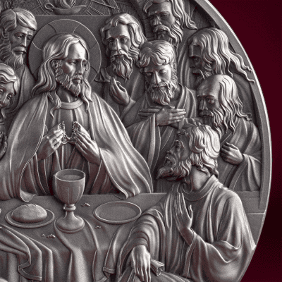 Cameroon - 2025 - 2000 Francs - The Last Supper (Bible Stories) 2oz silver