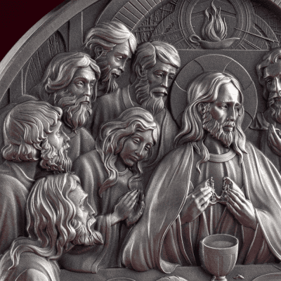 Cameroon - 2025 - 2000 Francs - The Last Supper (Bible Stories) 2oz silver