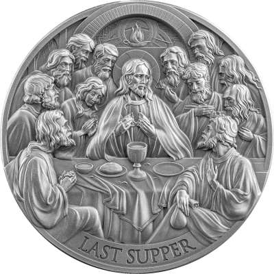 Cameroon - 2025 - 2000 Francs - The Last Supper (Bible Stories) 2oz silver