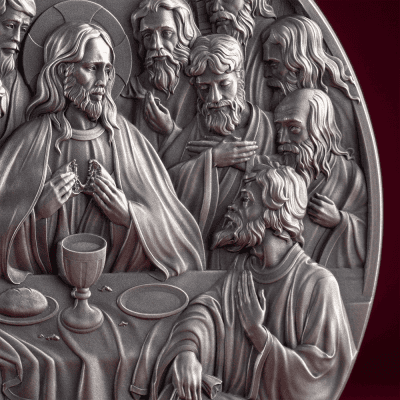 Cameroon - 2025 - 5000 Francs - The Last Supper (Bible Stories) 5oz silver