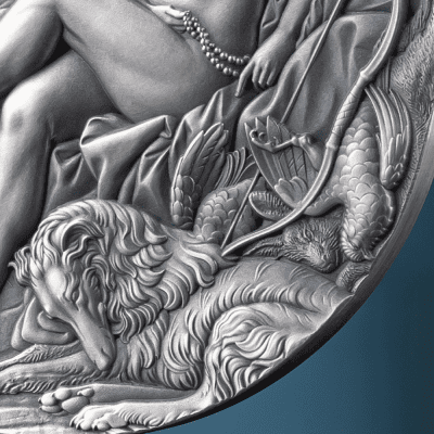 Cameroon - 2025 - 2000 Francs – Resting Diana (celestial beauty series) 2oz silver