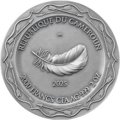 Cameroon - 2025 - 2000 Francs – Resting Diana (celestial beauty series) 2oz silver