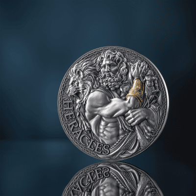 Cameroon - 2025 - 2000 Francs – Heracles / The Great Greek Mythology 2oz silver