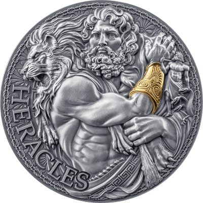 Cameroon - 2025 - 2000 Francs – Heracles / The Great Greek Mythology 2oz silver