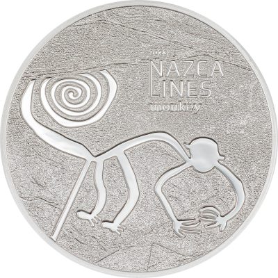 Cook Islands - 2023 - 5 Dollars - Nazca Lines Monkey 1oz silver (MS70 NGC graded)