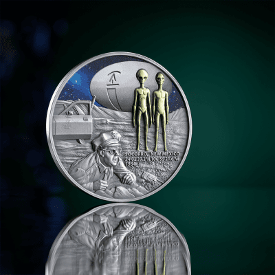 Cameroon - 2025 - 2000 Francs – Socorro Ufo Incident 2oz silver