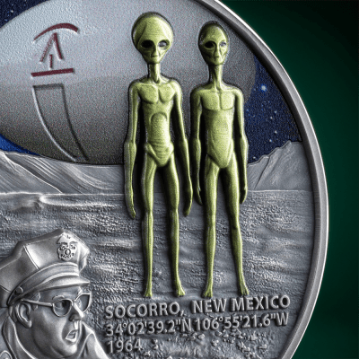 Cameroon - 2025 - 2000 Francs – Socorro Ufo Incident 2oz silver