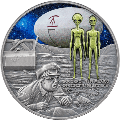 Cameroon - 2025 - 2000 Francs – Socorro Ufo Incident 2oz silver