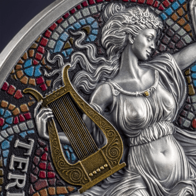 Cameroon - 2025 - 2000 Francs – Terpsichore & Euterpe (Nine Muses series) 2oz silver