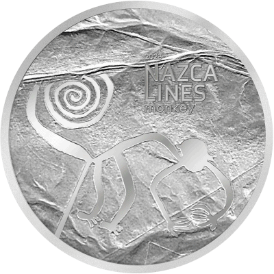 Cook Islands - 2023 - 5 Dollars - Nazca Lines Monkey 1oz silver (MS70 NGC graded)