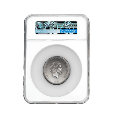 Cook Islands - 2020 - 25 Dollars - Tortoise Numismatic Icons 5oz silver edition (MS70 NGC graded)