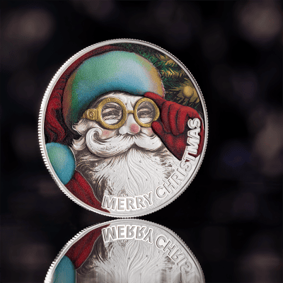 Cameroon - 2025 - 500 Francs - Santa Claus Christmas 1/2oz silver