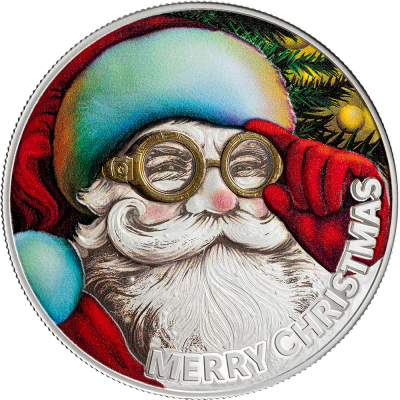 Cameroon - 2025 - 500 Francs - Santa Claus Christmas 1/2oz silver