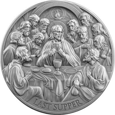 Cameroon - 2025 - 5000 Francs - The Last Supper (Bible Stories) 5oz silver