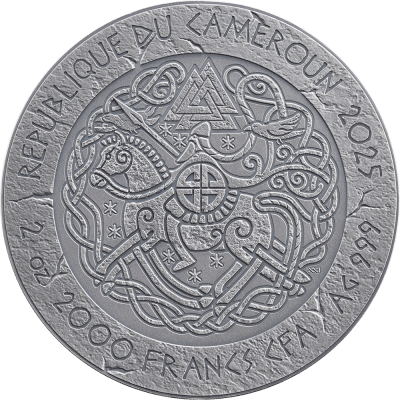 Cameroon - 2025 - 2000 Francs – Leif Eriksson (way to valhalla series) 2oz silver