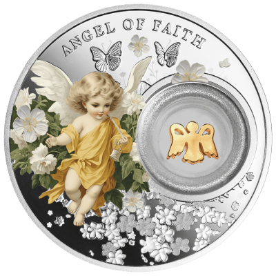 Niue - 2024 - 1 Dollars - Angel of Faith lucky charm