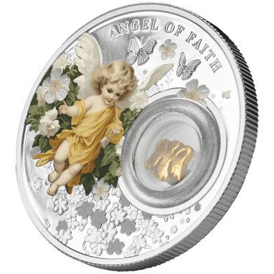 Niue - 2024 - 1 Dollars - Angel of Faith lucky charm