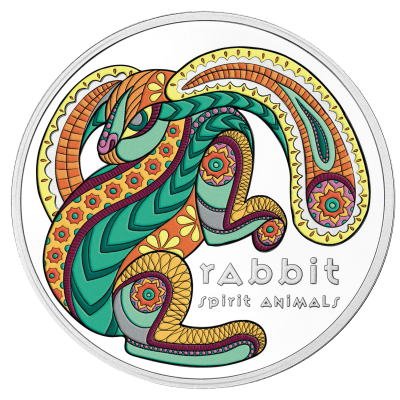 Niue - 2024 - 1 Dollar - Rabbit Spirit Animals