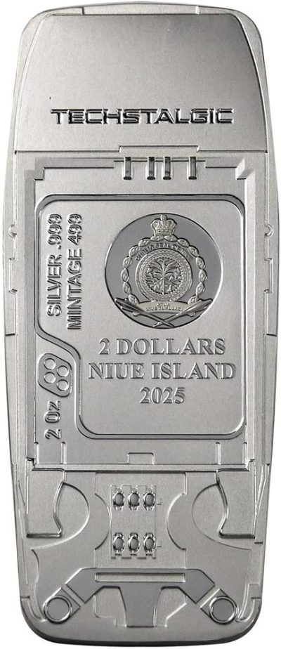 Niue - 2024 - 2 Dollars - Unbreakable Phone TechStalgic series PLAIN VERSION