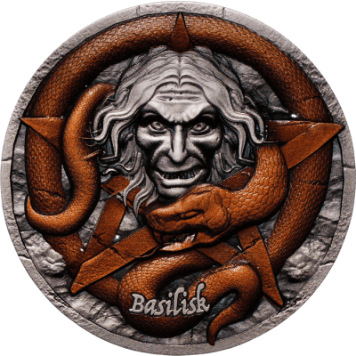 Cameroon - 2025 - 2000 Francs - Basilisk (Legends of the Serpentine Realm series)