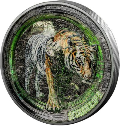 Cook Islands - 2025 - 20 Dollars - Tiger (Other Life series) 3oz silver
