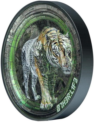 Cook Islands - 2025 - 20 Dollars - Tiger (Other Life series) 3oz silver
