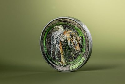 Cook Islands - 2025 - 20 Dollars - Tiger (Other Life series) 3oz silver