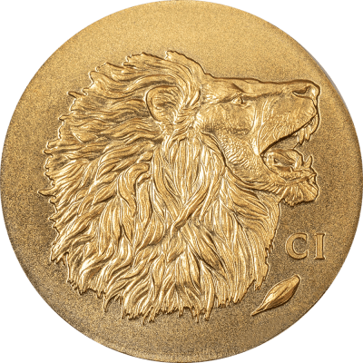 Cook Islands - 2025 - 5 Dollars - Lion Numismatic Icons SMALL GOLD