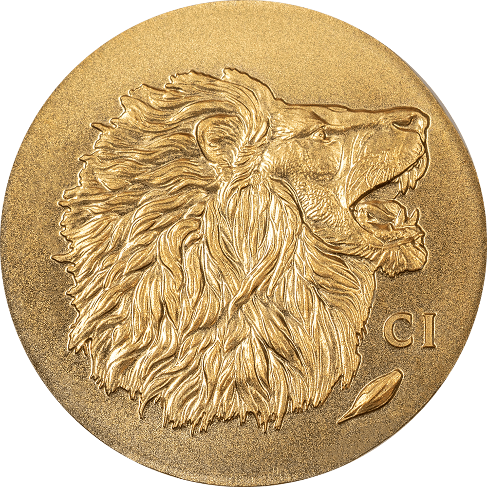 Cook Islands - 2025 - 5 Dollars - Lion Numismatic Icons SMALL GOLD