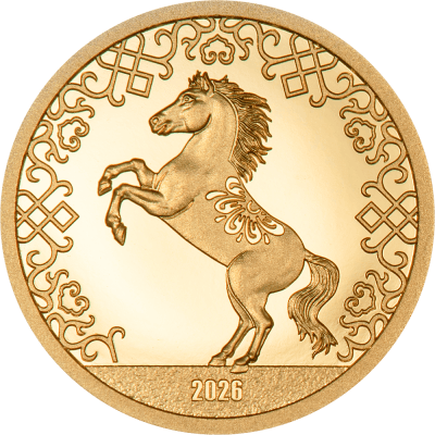 Mongolia - 2026 - 1000 Togrog - Year of the Horse SMALL GOLD