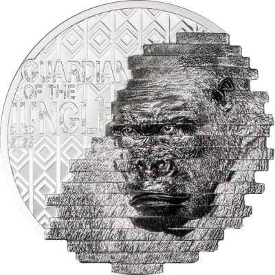 Cook Islands - 2025 - 10 Dollars - Gorilla Reconstruction