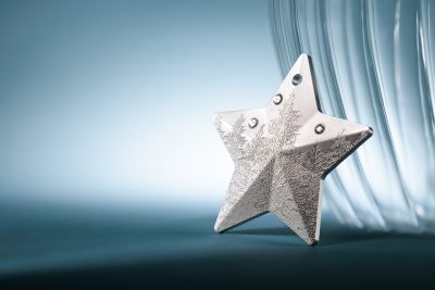 Cook Islands - 2025 - 5 Dollars - Holiday Ornament Winter Forest Silver