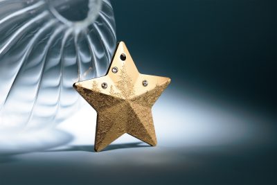 Cook Islands - 2025 - 5 Dollars - Holiday Ornament Winter Forest Silver GILDED