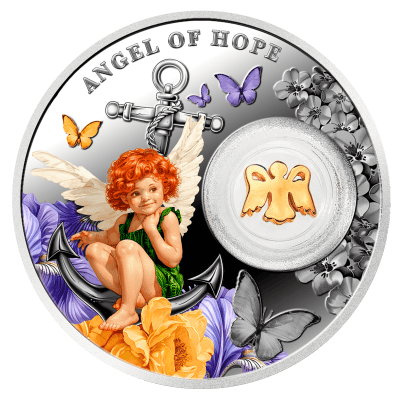 Niue - 2025 - 1 Dollars - Angel of Hope lucky charm