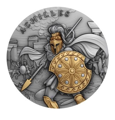 Niue - 2023 - 5 Dollars - Achilles (Legendary Warriors series) 2oz silver