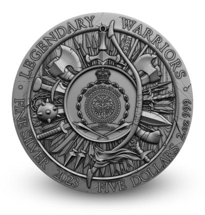 Niue - 2023 - 5 Dollars - Achilles (Legendary Warriors series) 2oz silver