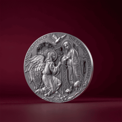 Cameroon - 2025 - 2000 Francs - The Annunciation (Bible Stories) 2oz silver