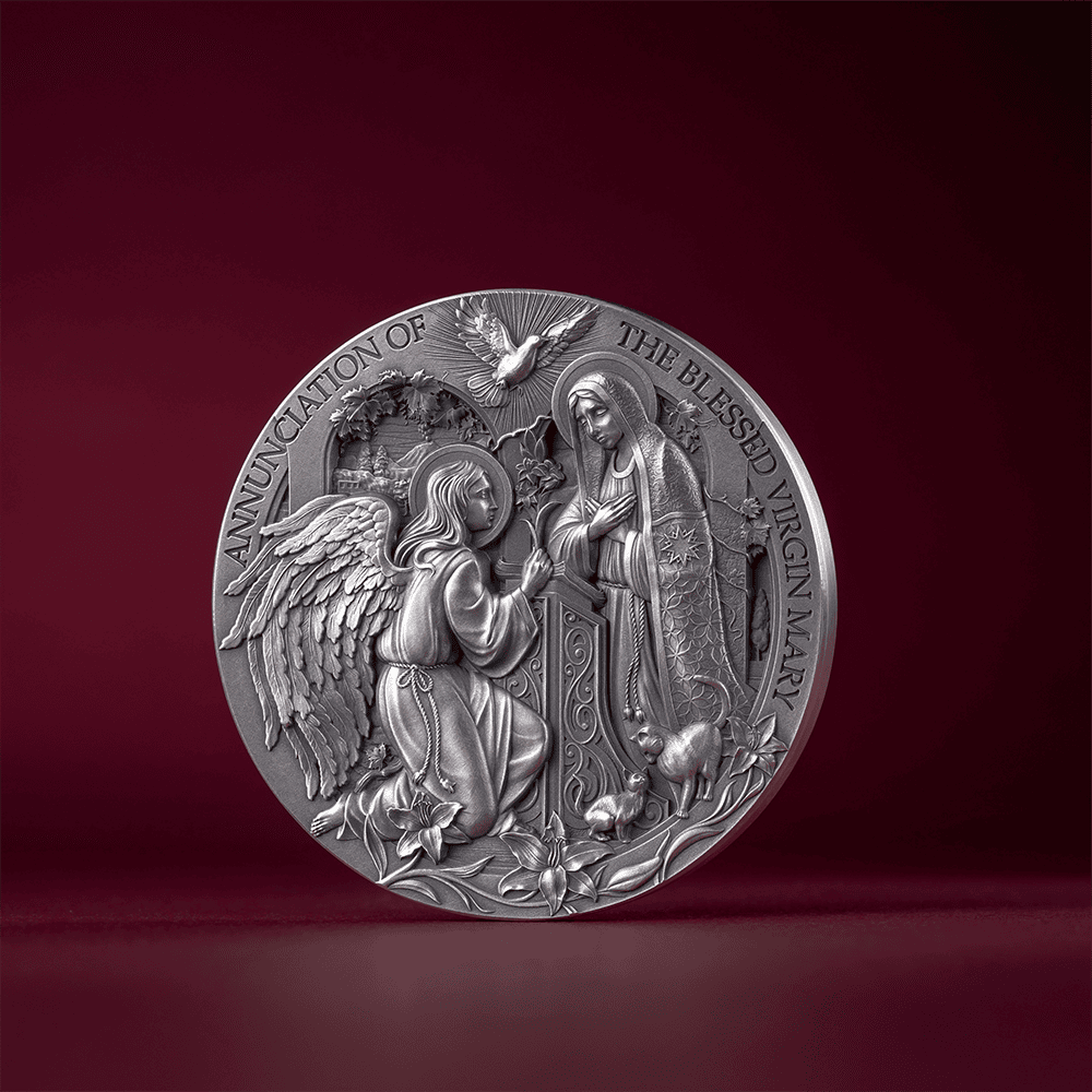 Cameroon - 2025 - 2000 Francs - The Annunciation (Bible Stories) 2oz silver