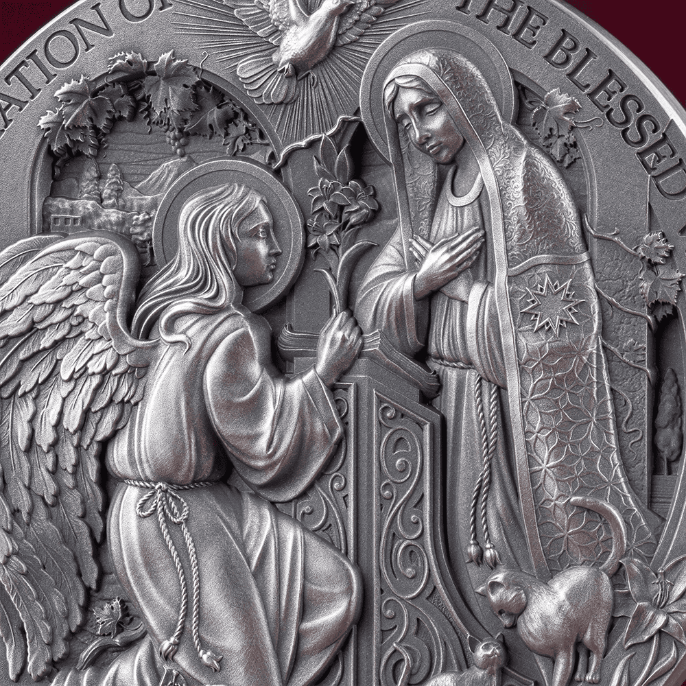 Cameroon - 2025 - 2000 Francs - The Annunciation (Bible Stories) 2oz silver