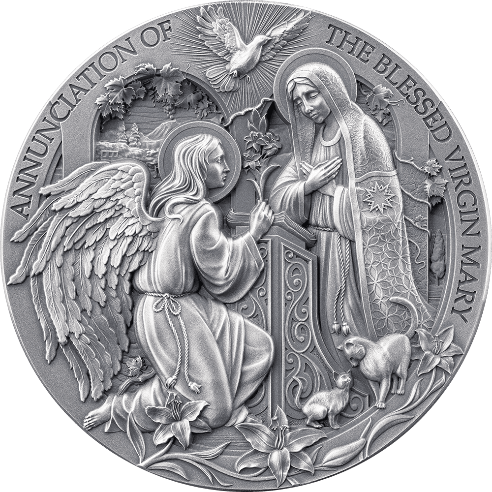 Cameroon - 2025 - 2000 Francs - The Annunciation (Bible Stories) 2oz silver