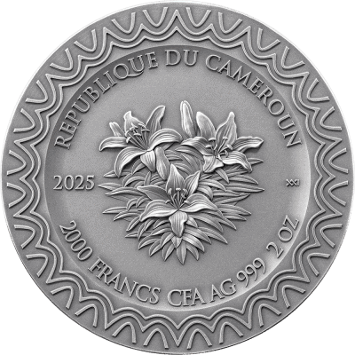 Cameroon - 2025 - 2000 Francs – Aurora (celestial beauty series) 2oz silver
