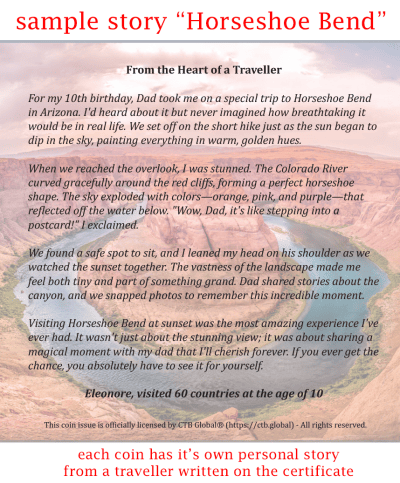 Cameroon - 2025 - 1000 Francs - Horseshoe Bend (Journey of a Lifetime series) 1oz silver - Image 5