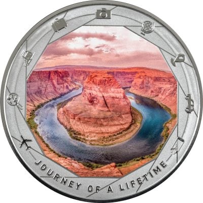 Cameroon - 2025 - 1000 Francs - Horseshoe Bend (Journey of a Lifetime series) 1oz silver